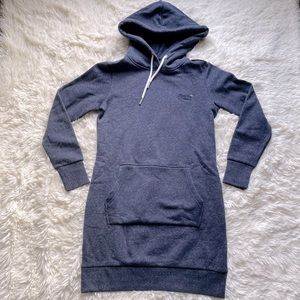 NWT SuperDry Hoodie Sweatshirt Dress M / 8 Blue